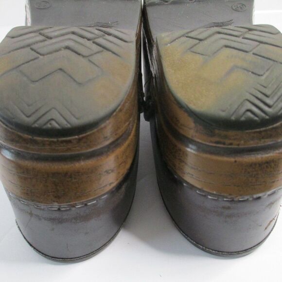 Dansko Brown Leather Professional Comfort Slip-On Clog Size EUR 39 US 8.5 - Picture 8 of 16